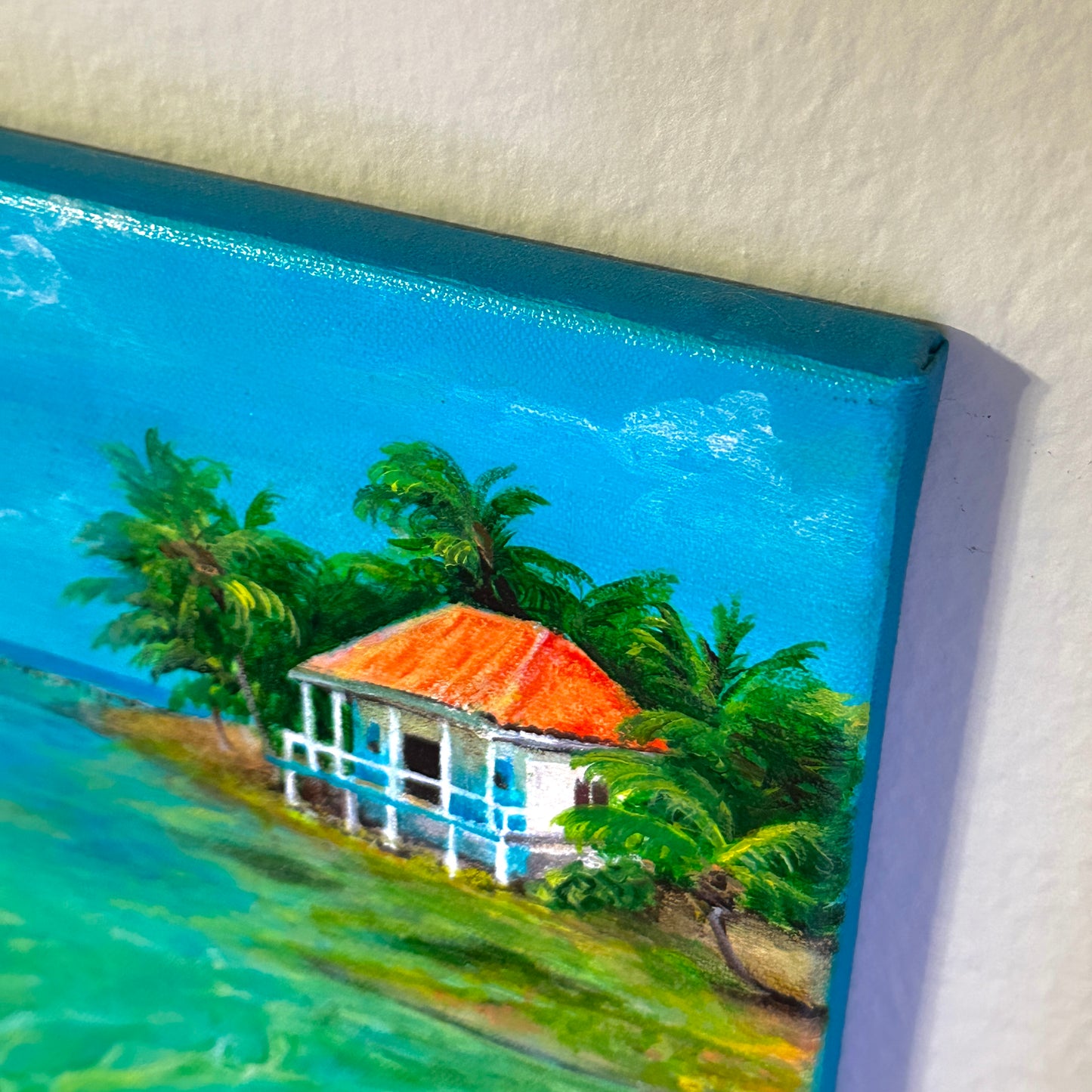 Take Me To Paradise - 8” x 10” Original Acrylic Painting by Meraki Painter