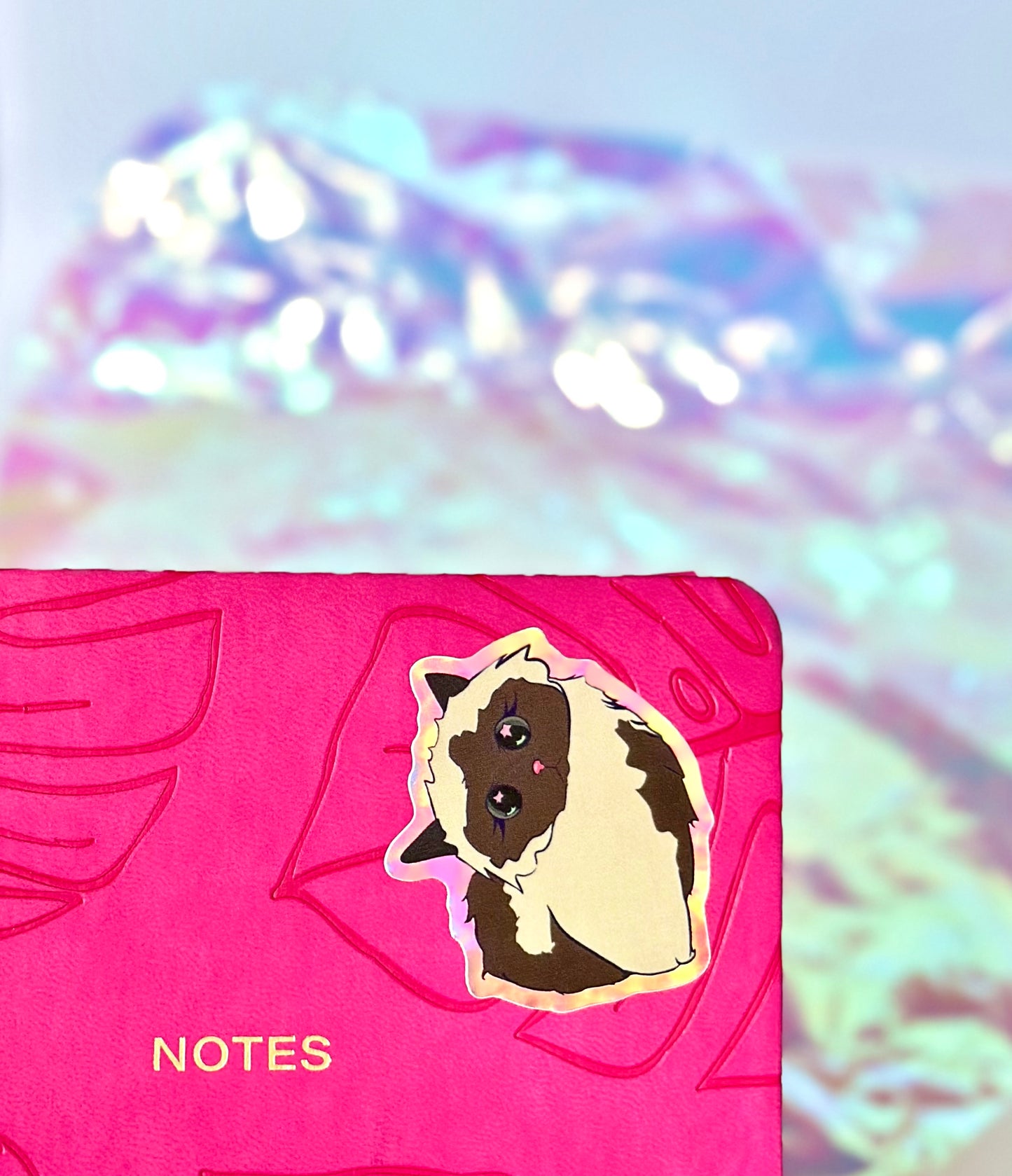 Holographic Kitty Sticker