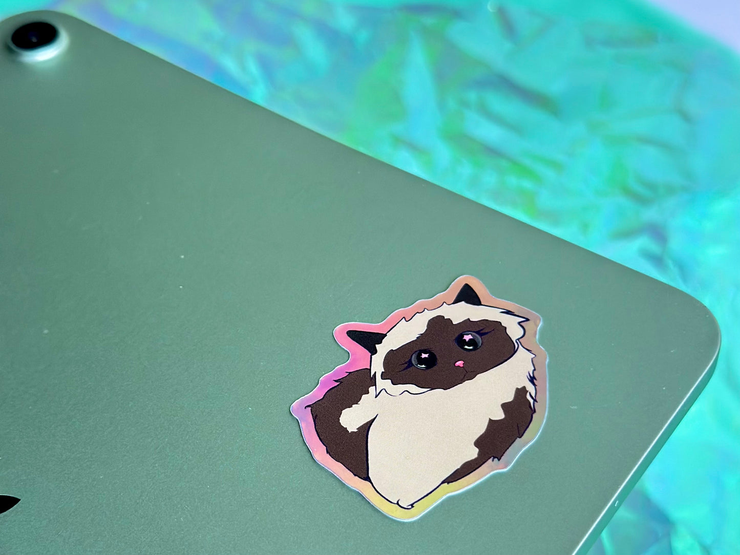 Holographic Kitty Sticker