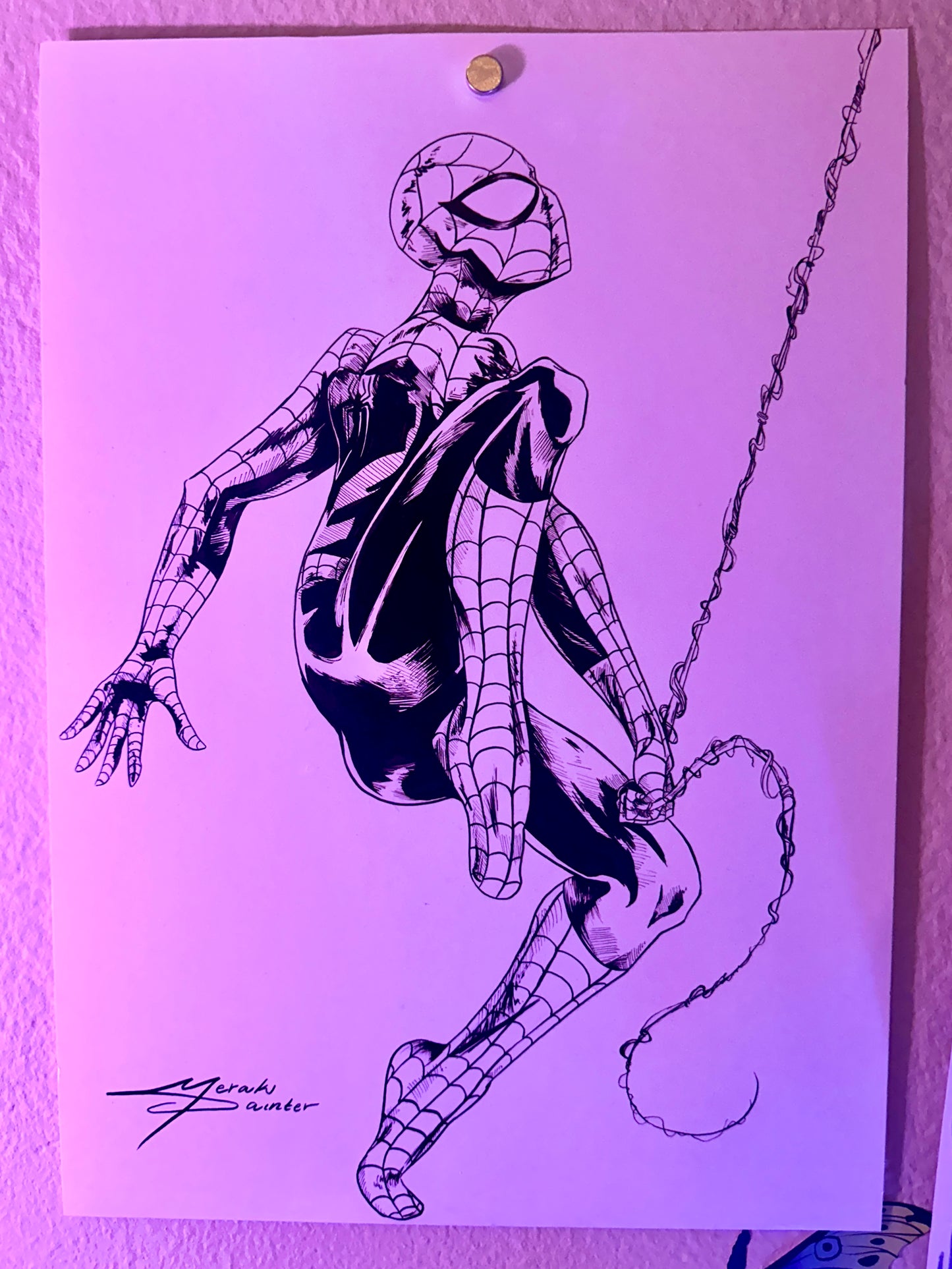 “Soaring” - Original Inked Drawing on Paper