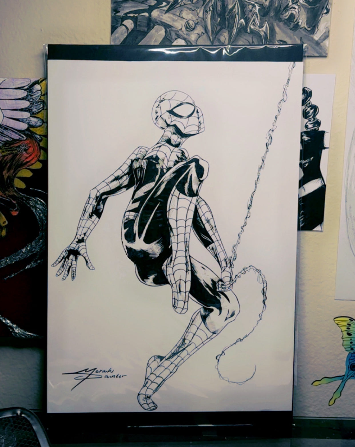 “Soaring” - Original Inked Drawing on Paper